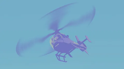 Elicottero della polizia simile a Eurocopter EC135